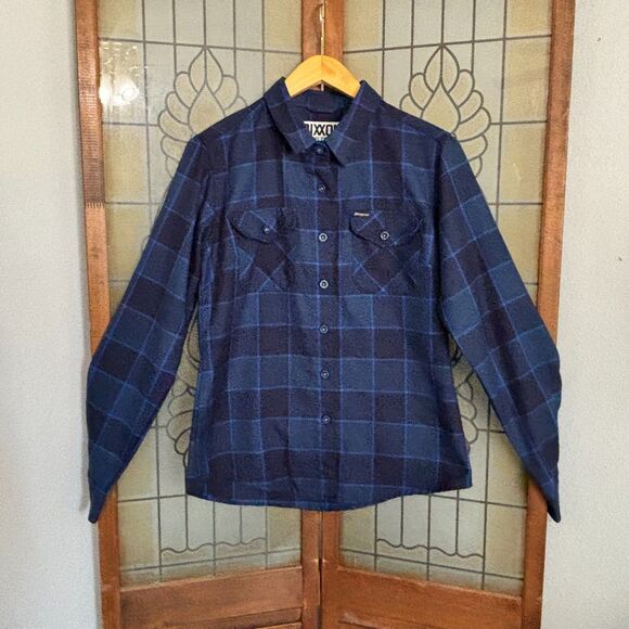 Dixxon Snap On Tools Limited Edition 2022 Flannel Plaid Blue Women's Size M - Picture 1 of 10
